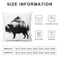 thumbnail image 5 of MLJA Wildlife Animal Bear Deer Elk Decorative Throw Pillow Cover, Wild Animal Gifts for Women Men Boys, Forest Woodland Adventure Pillow Case RV Bed Sofa Decor, 5 of 5