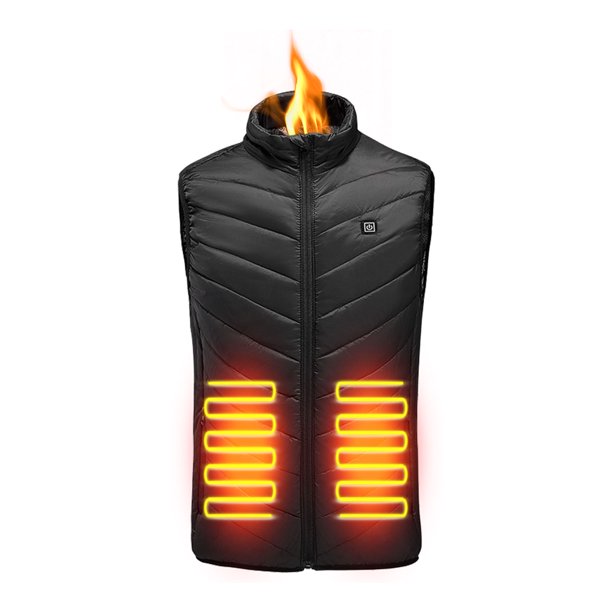 Chaleco Térmico Para Hombres Mujeres, Chaleco Térmico Eléctrico Usb 3 Niveles De Temperatura Chaleco Multifuncional Cálido Lavable Para Caza Motocicleta Esquí Senderismo Muyoka Hogar