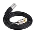 thumbnail image 2 of Amdohai 1 XLR Mâle à 2 RCA Mâle Plug Stéréo, 2 of 6
