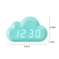 thumbnail image 3 of Viflosae Creatives Alarm Clock, Four Clouds, Voice Controlled LED Clock, Bedside Snooze Small Alarm Clock, Student Calendar Night Light Electronic Clock Electronics Gadgets, 3 of 7