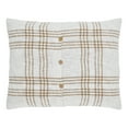 thumbnail image 6 of VHC Brands Plaid Standard Sham, Wheat, 21x27, 6 of 6