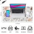 thumbnail image 5 of Brown Flower Mousepad Gaming Pad Mouse Waterproof No Slip for Office Home Work Gaming Table Tables Mousemat Rubber Base Mousepad with Stitched Edges 35.4x15.7inches, 5 of 7