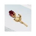 thumbnail image 3 of 24K Gold Plated Dipped Rose Flower in glass dome Romantic Gift Love for Valentine's Day, 3 of 5