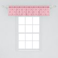 thumbnail image 2 of Ambesonne Fashion Window Valance, Winged Hearts Crowns Art, 54" X 12", Pale Pink and Blush, 2 of 3