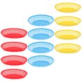 thumbnail image 6 of PAMINGONO 12Pcs Reusable Plastic Fast Food Baskets for Fried Chicken French Fries Snacks with Assorted Color, 6 of 8