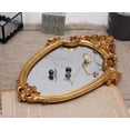 thumbnail image 6 of 11.6 x 9 Inch Very Small Decorative Wall Mirror Gold Shield Shape(gold), 6 of 7