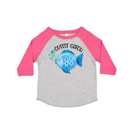 

Inktastic Cutest Catch Cute Blue Fish Gift Toddler Boy or Toddler Girl T-Shirt