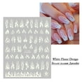 thumbnail image 3 of UDIYO 1 Sheet Exquisite Nail Sticker High Stickiness Paper 3D Luminous Glow Manicure Decal for Home, 3 of 7