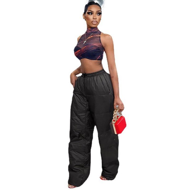 Pantalones de algodón retro para mujer de estilo europeo y americano, pantalones retro con cordones, bolsillos elásticos, cintura baja, pantalones de moda