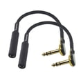 thumbnail image 4 of Adaptador de Ángulo Recto Suanqi Chapado en Oro para Conectores de Altavoz y Guitarra, 4 of 5
