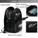thumbnail image 4 of Disketp Astronaut Sitting On Mercury Planet Mochila de Viaje Estampada para Laptop con Puerto de Carga USB, Mochila Impermeable para Computadora – Regalo para Hombres y Mujeres, 4 of 7