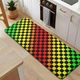 thumbnail image 5 of Rainbow Color Checkered Pattern Kitchen Rug Mat,Kitchen Runner Rugs Non Skid Washable,Decorative Kitchen Floor Mats for Kitchen,Sink,Laundry,17"x47.2", 5 of 7