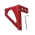 thumbnail image 3 of Line Ruler Woodworking Measuring Ruler Triangle Square Angle Measuring Tool Precision Accurate Triangle Ruler Tri-square Line Scriber Saw Guide, 3 of 9