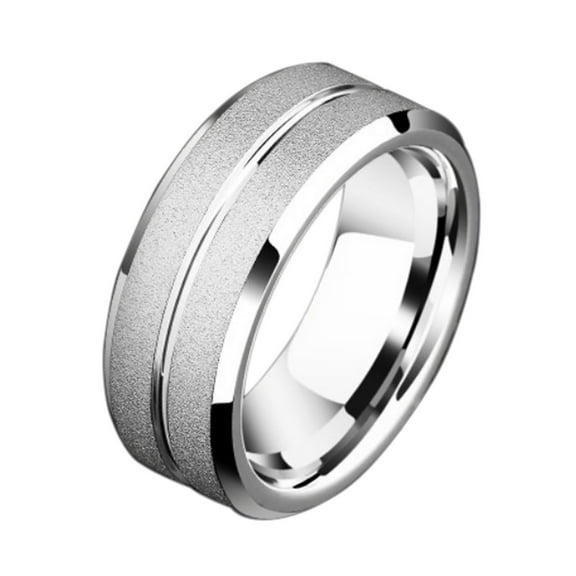 GY Sandblasting Ring 8mm Tungsten Carbide Ring for Men Wedding Band Man Ring