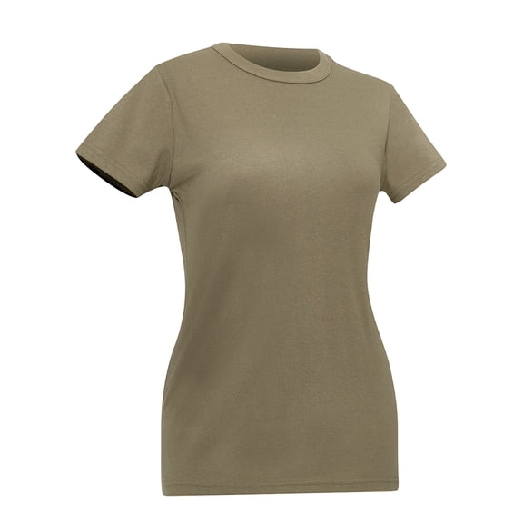 Rothco Womens Long Length T-Shirt, Coyote Brown, XS