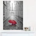 thumbnail image 1 of Design Art Eiffel View from Paris Street Cityscape Photo Canvas Art Print, 1 of 3