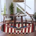thumbnail image 3 of Round Rug 6Ft Washable Non-Slip, Independence Day Circle Area Rugs for Living Room Bedroom, Eagle U.S Flag Red Blue Stripes Retro Indoor Floor Mats Carpet Runner for Home Decor Aesthetic, 3 of 8