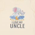 thumbnail image 4 of Inktastic I Love My Uncle Cute Elephants in Night Sky Boys or Girls Baby T-Shirt, 4 of 5