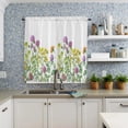 thumbnail image 4 of Spring Summer Flower Daisy Small Curtain Rod Pocket Short Curtains Half Drapes Partition Cabinet Door Window Curtains Home Decor, 4 of 6