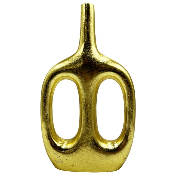 Bergamo Art 15 Inch Tall Decorative Handmade Aluminum Skinny Jug Flower Vase