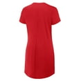 thumbnail image 3 of Women's Fanatics Red Cincinnati Reds Ruched Drape T-Shirt Dress, 3 of 5