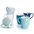 thumbnail image 1 of Juego de 6 tazas de café Sweese de porcelana, 480 ml, multicolor, 1 of 7