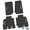 Black w/ Yellow Insert, variant on Flextread Floor Mats for 07-13 Jeep Wrangler JKU 4-Door - Mopar Licensed Factory Fit - Purple w/ Sahara Insert - 100% Made in USA