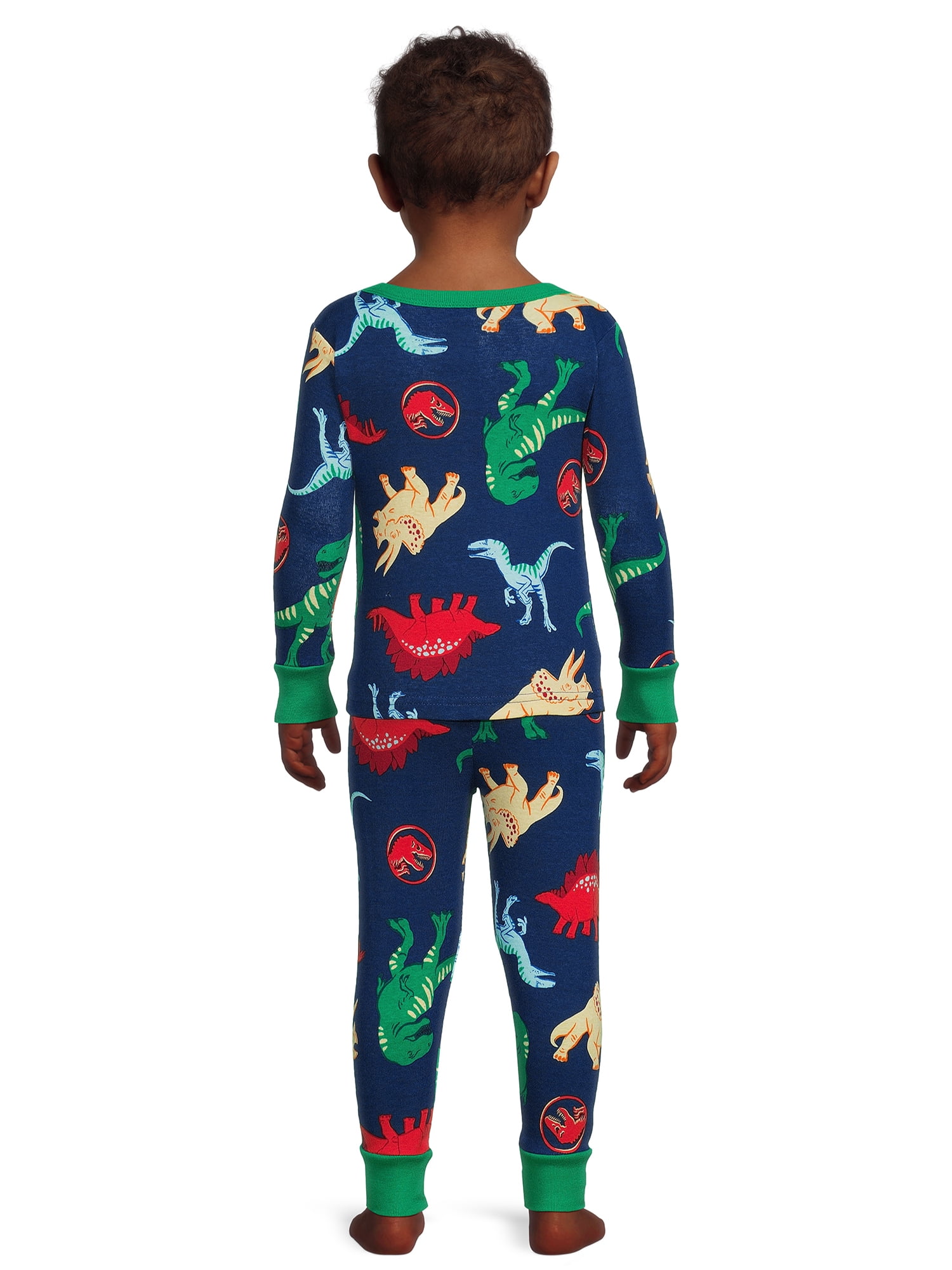 Jurassic World Toddler Boys Long Sleeve Top and Pants, 2-Piece Pajama Set, Sizes 12M-5T