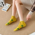 thumbnail image 2 of YooGuoGuo 5/6 Pairs Floral Cute Socks for Women, Kawaii Design Ankle Socks Casual Geometric 3D Cartoon Socks Gift for Teen Girls, 2 of 9