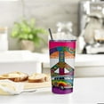 thumbnail image 2 of Hippie Peace Sign Hippie Van Tie Dye 20oz Tumbler, Insulated Stainless Steel Water Bottle Portable Travel Coffee Tea Mug Cup, 2 of 6