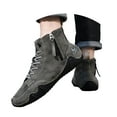 thumbnail image 3 of Leozcaa Men's Winter Boots Outdoor Warm Lightweight Walking Boots Warm Cotton Lined Lace up Short Boots, 3 of 8