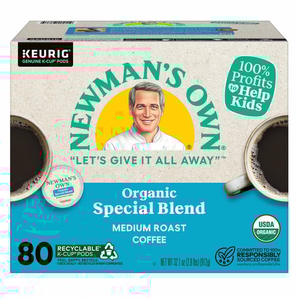 thumbnail image 2 of Newman's Own Organics Coffee Special Blend K-Cup Pod, 80-count, 2 of 4
