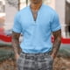 thumbnail image 2 of Shirt Men's Short Sleeved Men's T-shirt Men's Casual Tight European And American Top3XL, 2 of 5