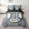thumbnail image 2 of Homewish Vintage Swim Ring Bedding Comforter Set 7-Piece for Teens Boys Girls,Lake House King Bedding Sets,Lodge Cabin Ultra Soft Bed Sheets,Luxury Bedroom Decor,Reversible, 2 of 8