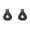 Black*2, variant on Tent Canopy Clips, Windproof Canvas Clamps for Outdoor Awnings and Tarps, Durable Plastic Fixing Clip for Camping