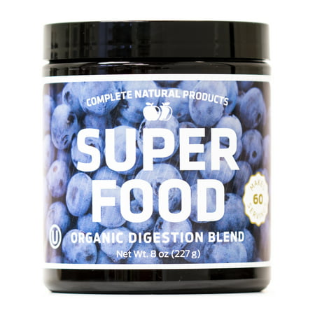 Digestion Superfood Powder Formula Supplement - Amazing Raw Digestive Enzyme Supplements Grass Mix, 8oz, 60