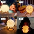 thumbnail image 4 of Moon Lamp LED Night Light Battery Powered With Stand Starry Lamp For Bedroom Decor Night Lights Kids Gift Moon Lamp, 4 of 9
