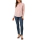 thumbnail image 2 of CAMISA DE BOTÓN PARA MUJER INSPIRE CHIC Estampado Floral Diminuto Manga Larga Cuello de Punta Top de Oficina M Rosa Claro, 2 of 8