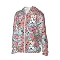 thumbnail image 2 of Daiia Cartoon Hearts UPF 50+ Sun Protection Hoodie Jacket Lightweight Long Sleeve Sun Shirt for Women Men with Pocket Hiking Outdoor-Small, 2 of 9
