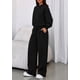 thumbnail image 3 of Conjunto deportivo de mujer PRETTYGARDEN de 2 piezas con sudadera con capucha y pantalón de pierna ancha talla M, 3 of 8