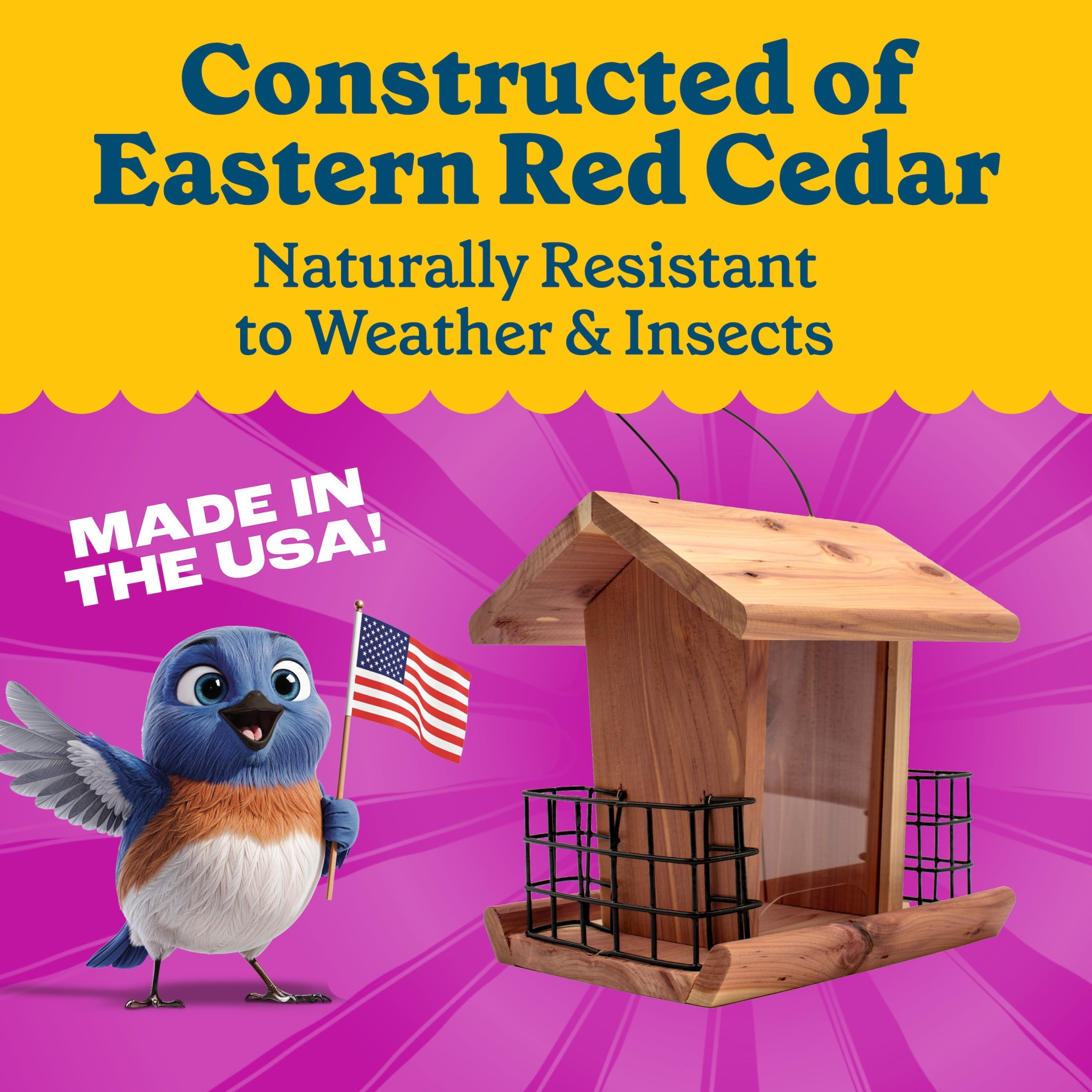 Pennington Cedar Deluxe Treater Feeder FF 2.5 Pounds