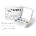 thumbnail image 4 of HAUS AND HUES Surf Art and Beach Pictures Wall Art - Palm Trees Poster California Wall Art California Palm Trees Wall Art Hawaii Surfer Room Decor (Peach Surfboard, 12x16 Beige Framed), 4 of 6