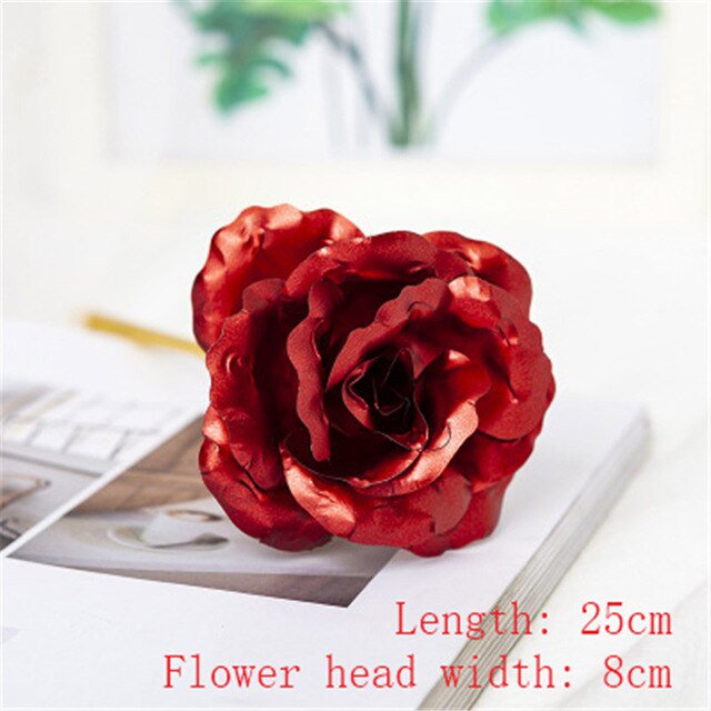 Valentines Day Gift for Girlfriend Eternal Rose LED Light Foil Flower In Glass Cover Mothers Day Wedding favors Bridesmaid Gift Gao Jinjia LED