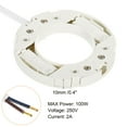 thumbnail image 4 of Uxcell 110mm Wire GX53 Light Base Socket Plastic Lamp Bulb Holder Connector 4pcs, 4 of 5