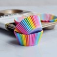 thumbnail image 5 of LANFENG Standard Cupcake Cup Liners, Nonstick Parchment Papers Baking Cups, Safe Food Grade Inks and Paper Grease Proof Cupcake Liners (Rainbow A 100pcs), 5 of 5