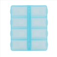 thumbnail image 2 of 10X Plastico Rectangular 8 Compartimentos Caja de Pildora Medicina de 7 Dias Azul, 2 of 5