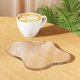 thumbnail image 1 of wonima44 Acrylic Desk Coaster Decorative Plates, Clear Cloud Shape bar Drink Coasters, Coffee Cup Coaster for Desk Accessories Office Home Decor，Perfect for Tabletop, Coffee Table, Kitchen, Bar(Clear), 1 of 1