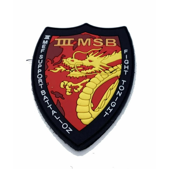 3rd Marines Expeditionary Force Support Bn PVC Patch – With Hook and Loop