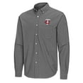 thumbnail image 2 of Men's Antigua Black Minnesota Twins Porter Woven Long Sleeve Button-Down Shirt, 2 of 3