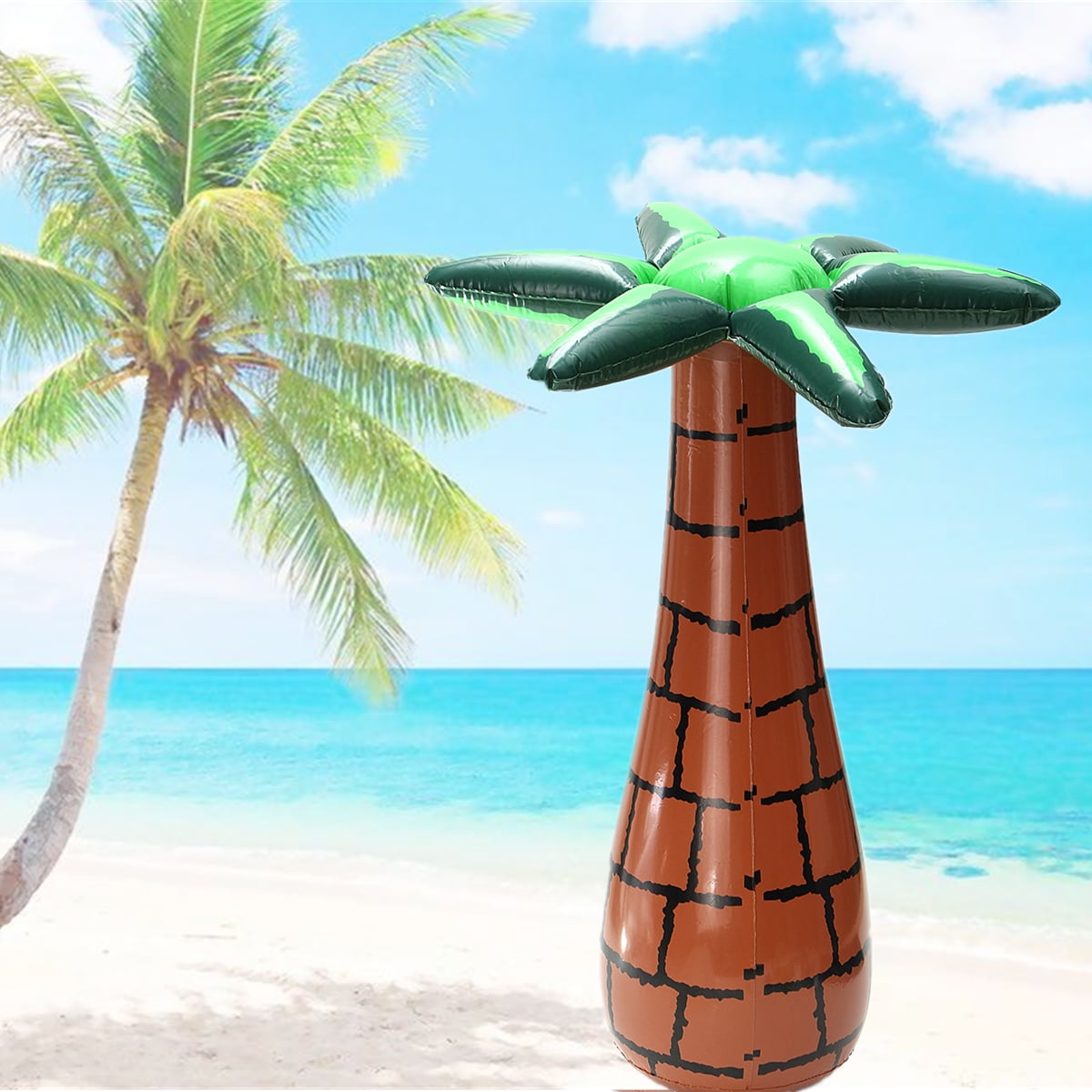 24'' Blow-up Palm Tree Inflatable Hawaiian Swimming Pool Garden Beach ...